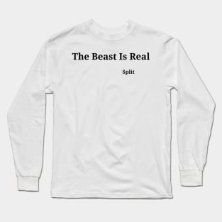 THE BEAST IS REAL Split Long Sleeve T-Shirt